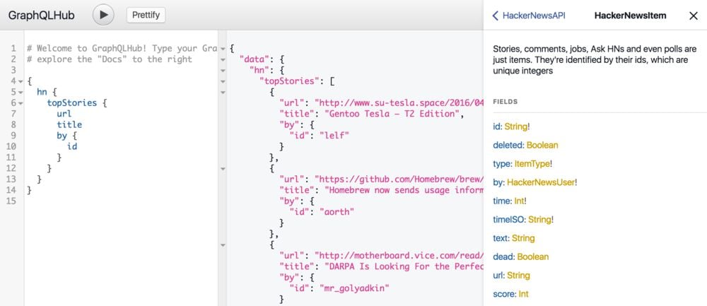 Navigating a Schema with GraphiQL